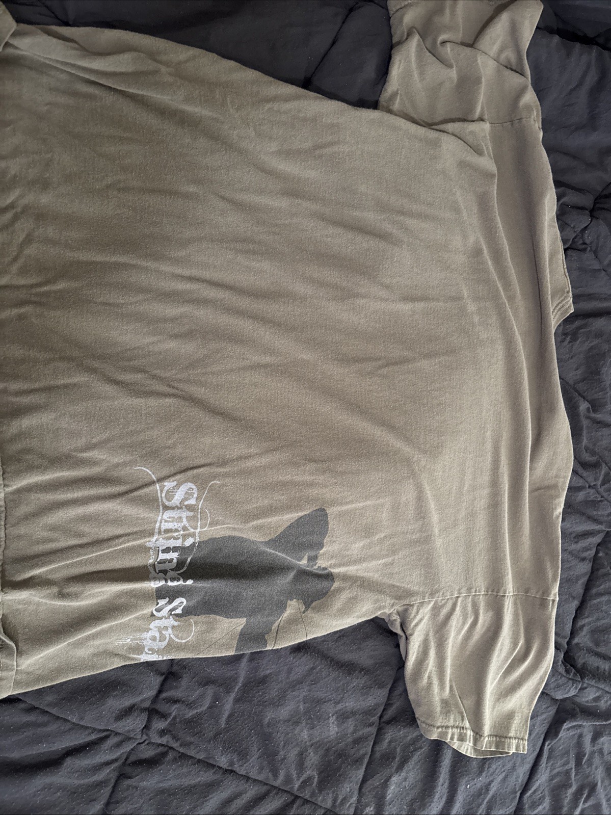 String Stalker Men’s Green Short Sleeved “Addicted” T-shirt Size 2xl gallery