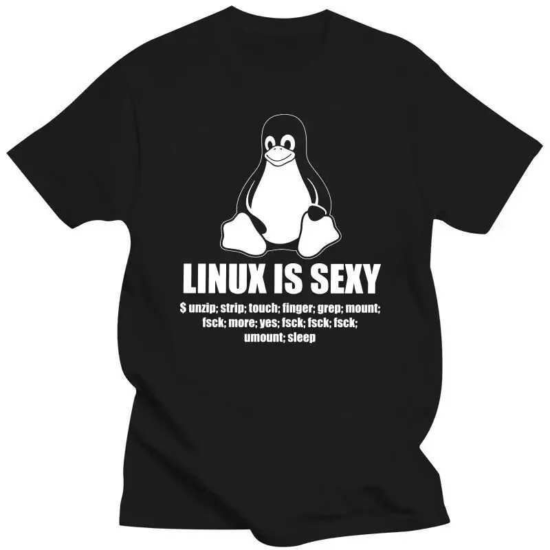 Mens Clothing Novelty Linux Root SUDO Unix Shell Sexy Fun Tshirt Men Short Sleev