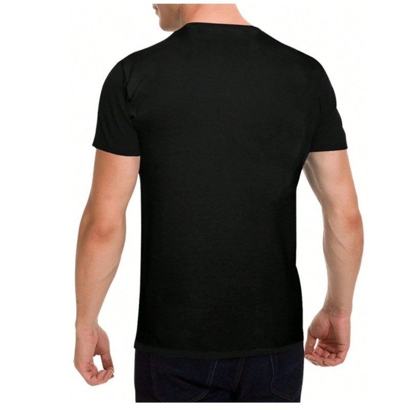 Men's Plus Size Casual Crew Neck T-Shirt - Geometric-Pattern, Smooth Cotton gallery