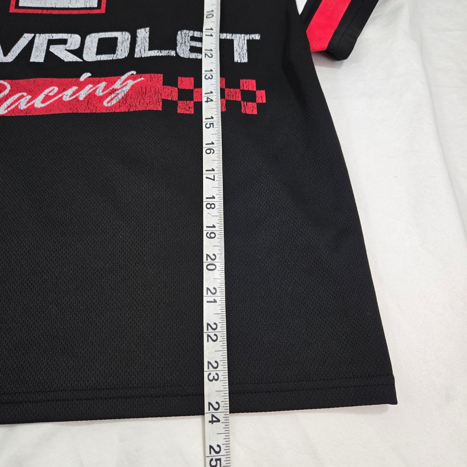 Chevy Chevrolet Racing Jersey Shirt S Small Black Red David Carey Mesh V Neck gallery