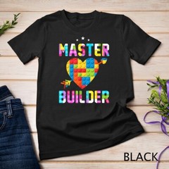 Cool Master Builder Funny Building Blocks Gift T-Shirt Unisex T-shirt