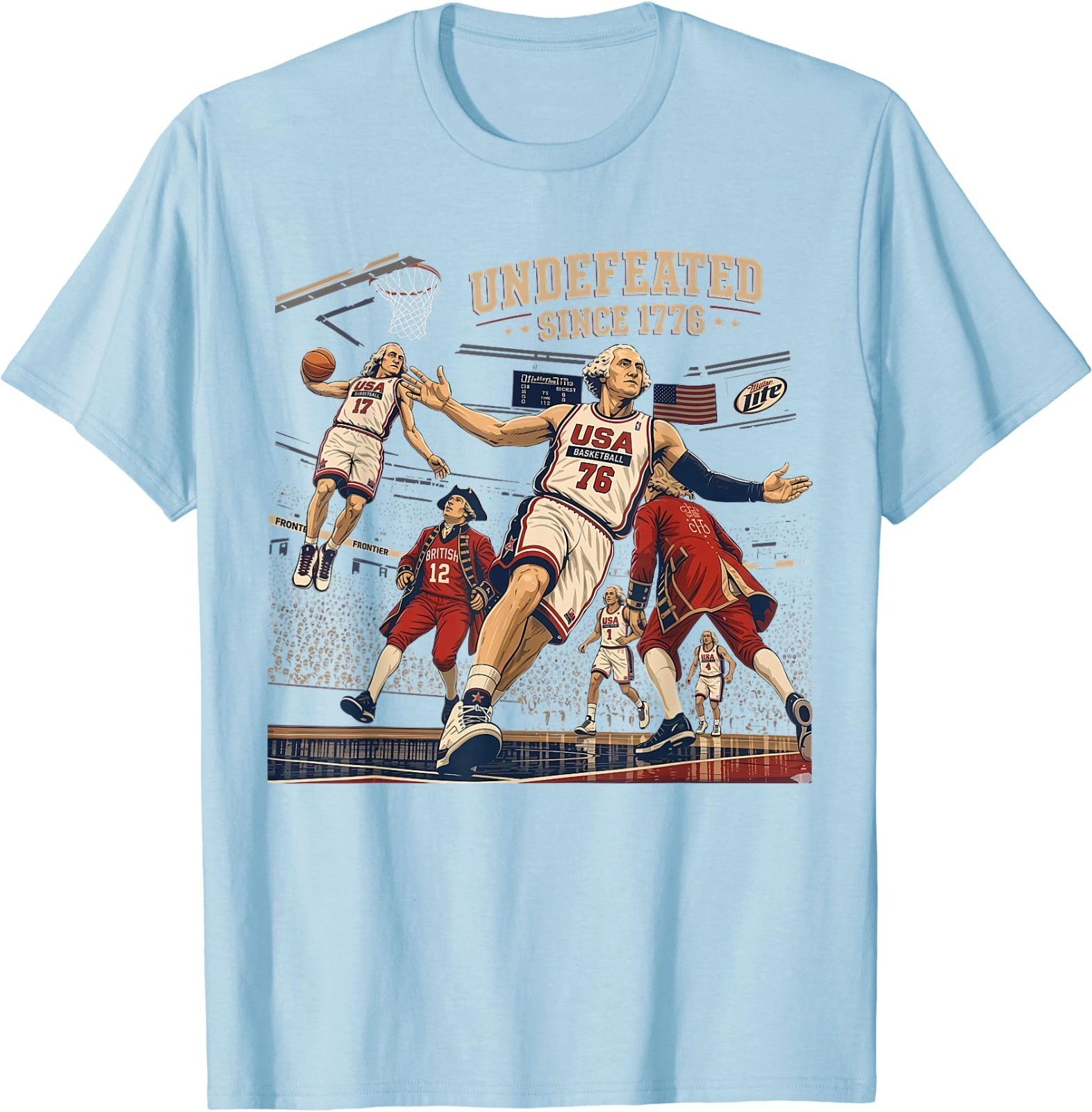 Undefeated Since 1776 America 4th of July Independence Day T-Shirt gallery