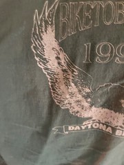 VINTAGE AMERICAN BIKER 90s EAGLE DAYTONA BEACH t shirt USA CMJ