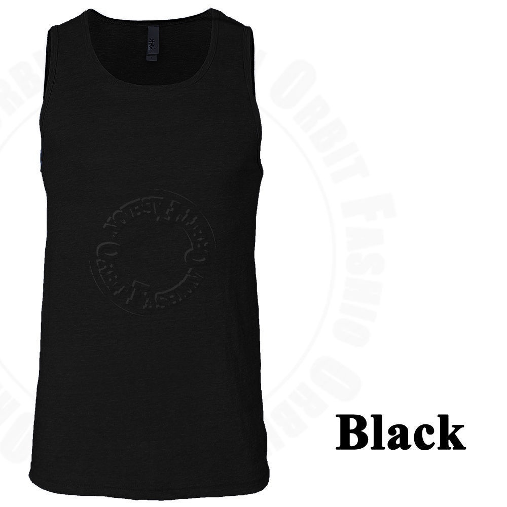 Tank Top T Shirts Muscle Sleeveless Plain Slim Fit Crew Neck Tri Blend Tee Men's gallery