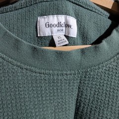 Goodfellow & Co | Green Waffle Knit Long Sleeve Shirt | Size XL