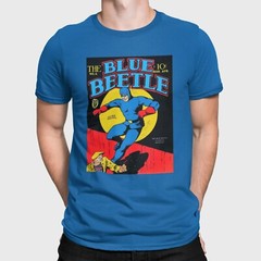 THE BLUE BEETLE vintage comic book t-shirt golden age retro superhero