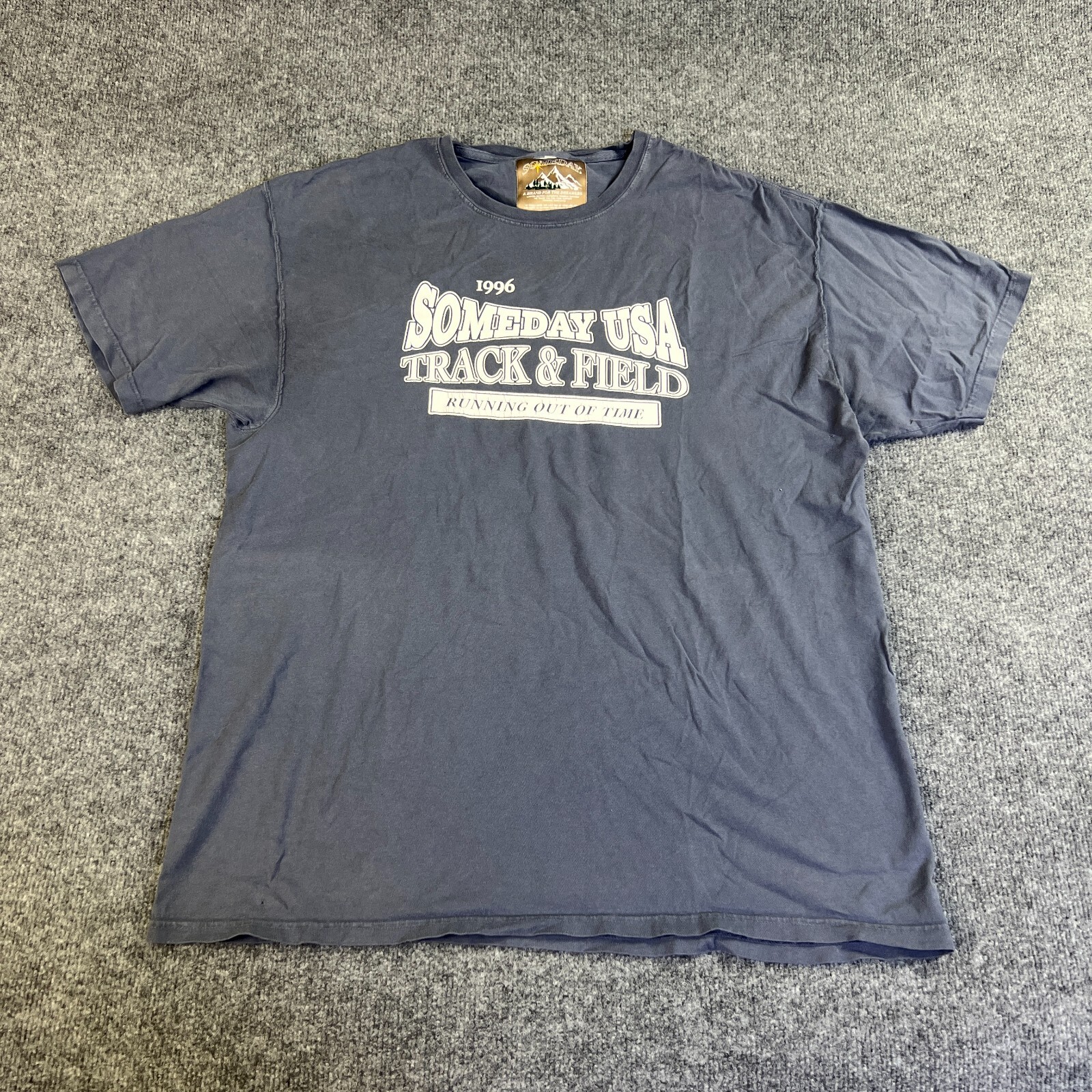 Someday T-Shirt Adult XL Track & Field Running Out of Time 1996 Made In Chicago