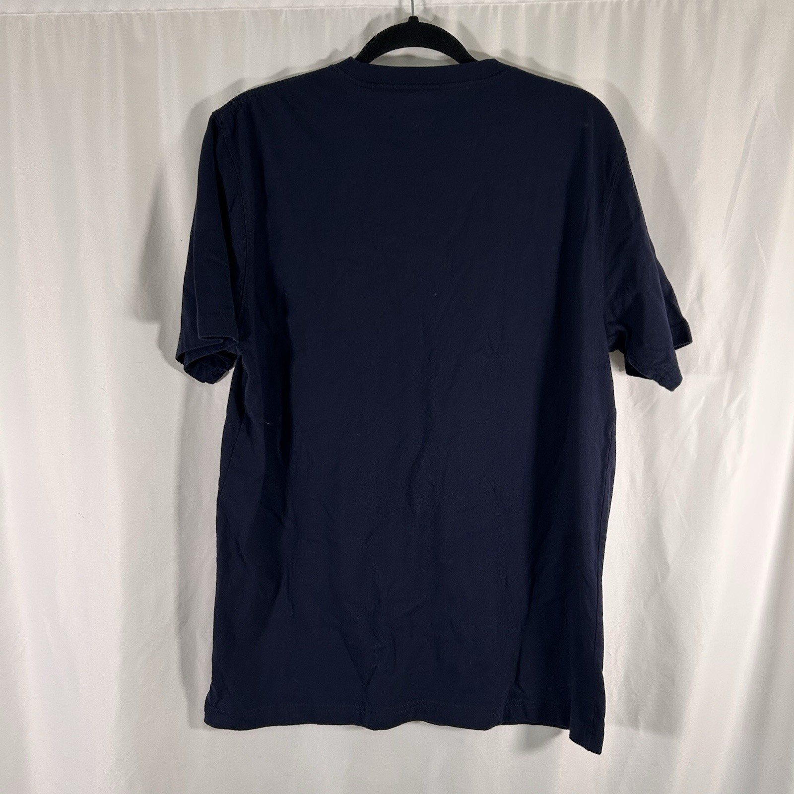 LL Bean Shirt Mens Medium Tall Black Short Sleeve Crew Neck Outdoor Print Cotton gallery
