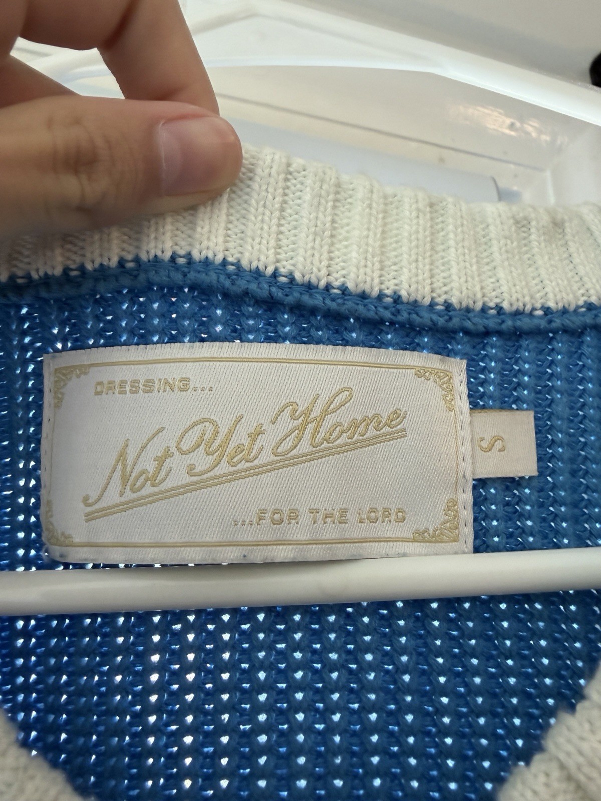 Forrest Frank X Not Yet Home Blue Knitted Jersey Christian Wear gallery