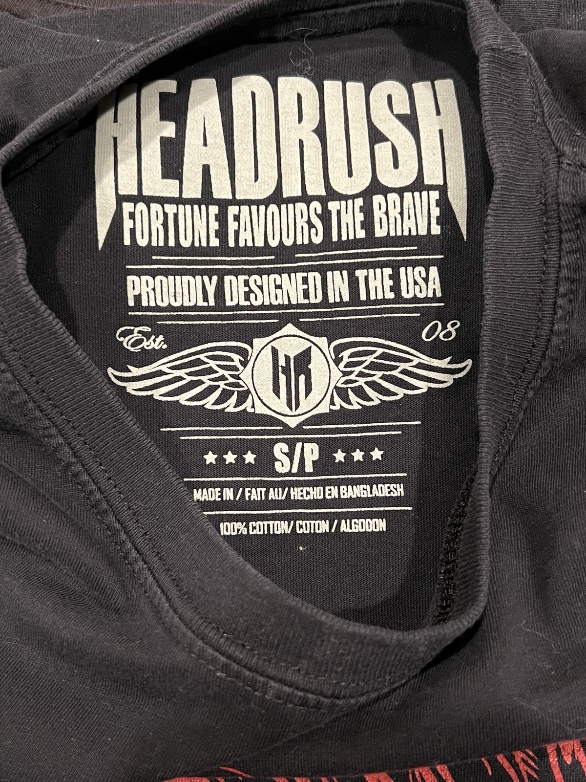 Headrush Indian Head Men’s Graphic T-shirt Size:Small gallery