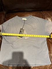 Rhude Men’s Reverse Tee Small Sundry Steele Blue New Boxy Fit $285