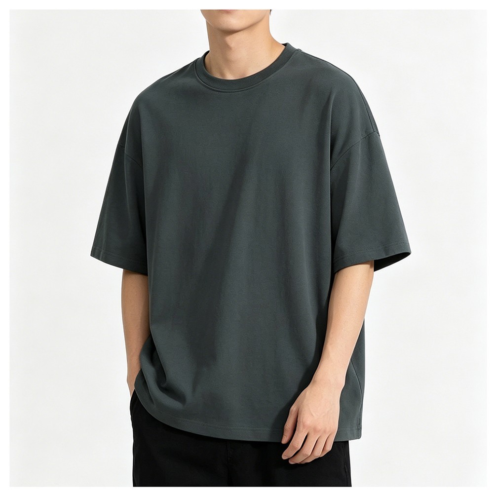 Men Cotton T-shirt Pure Cotton Fabric Moderate Elasticity Fashion Style Design gallery