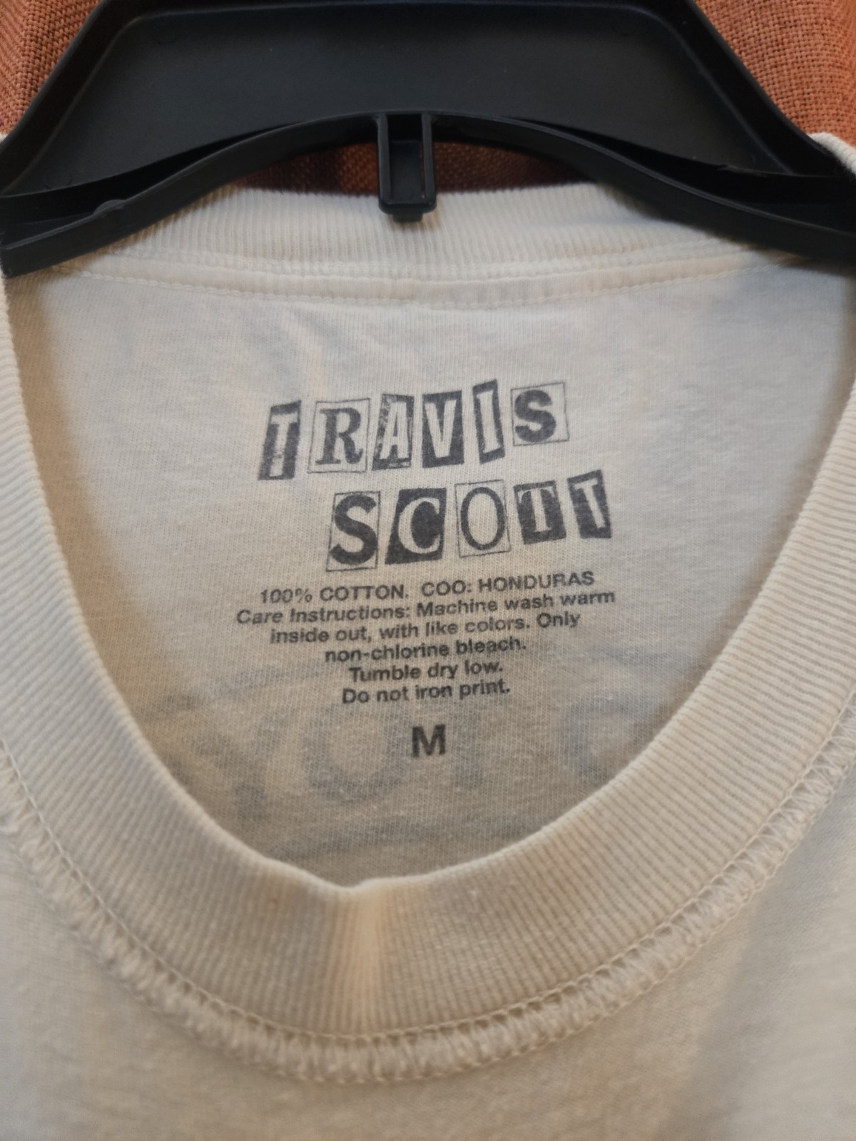 Travis Scott Men's Off White Hood Toyota Graphic Logo Long Sleeve Tee M gallery