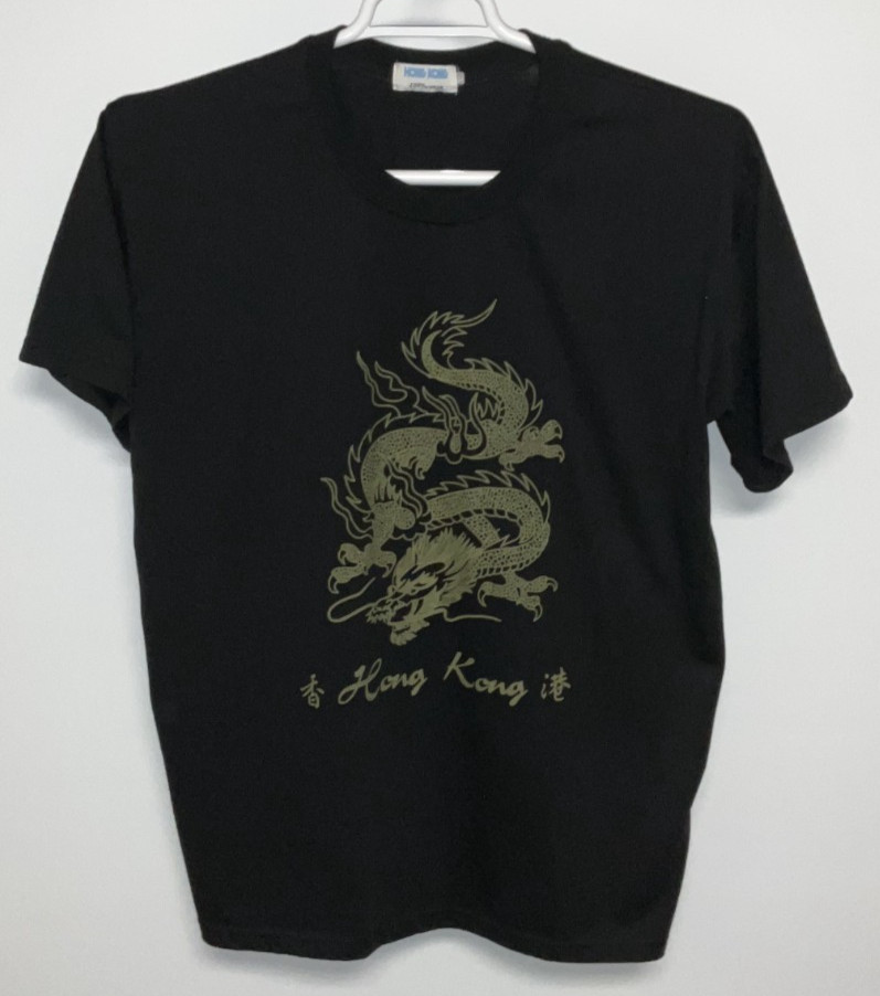 Hong Kong Short Sleeve T-Shirt Men’s Extra Large Black