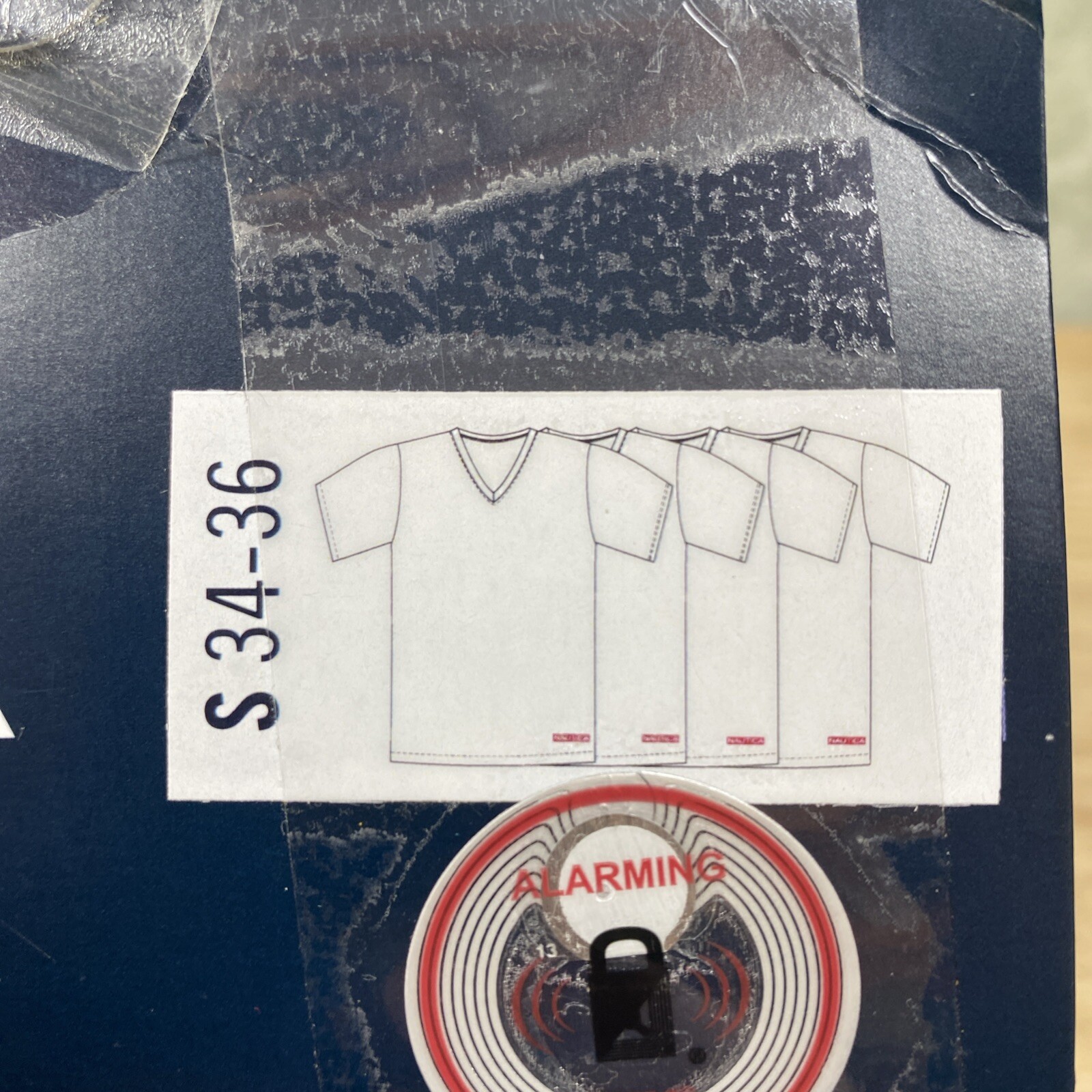 Nautica V-Neck T-Shirts Men's S 34-36 White Cotton Limited Edition 4 Pack NWT gallery