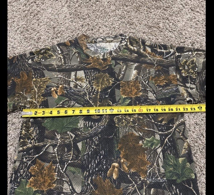 Cabelas Camo Hunting Boxy Cut Bottom T Shirt Mens Size Large Regular gallery