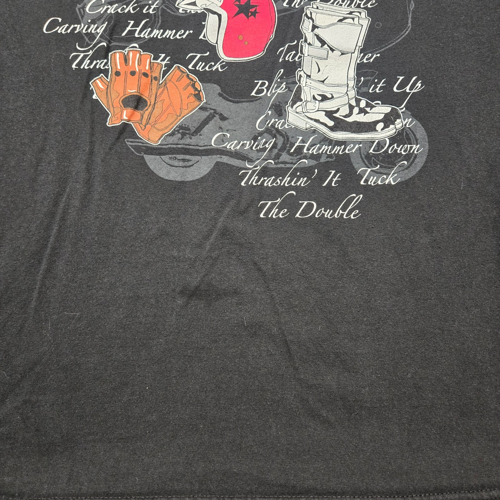 Lifestyle Classics Men’s Shirt XL Black SS Biker Hiker Outdoors Graphic Tee gallery