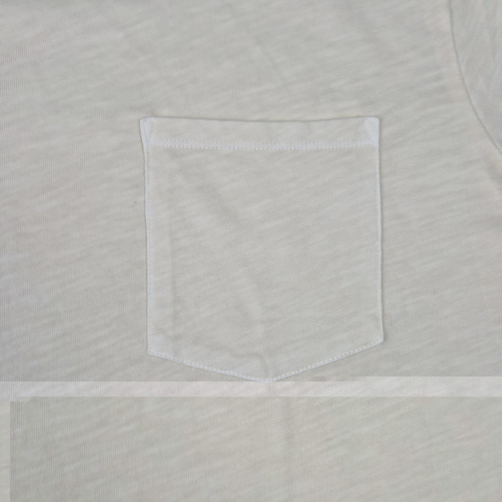 Marine Layer Tee Mens XXL Vintage Heavy Slub Pocket Antique Cream Short Sleeve gallery