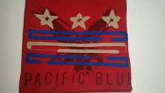 Pacific Blue Men Size M Red Short Sleeve T Shirt Eagle With Tags