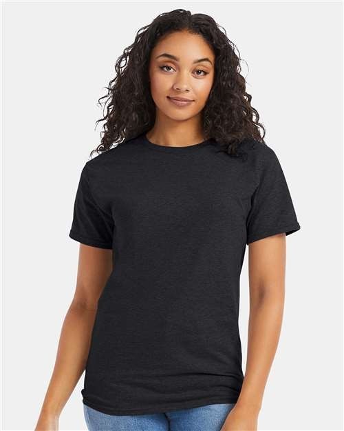 HANES Essential-T T-Shirt - 5280 CHARCOAL HEATHER LARGE 10-25 gallery
