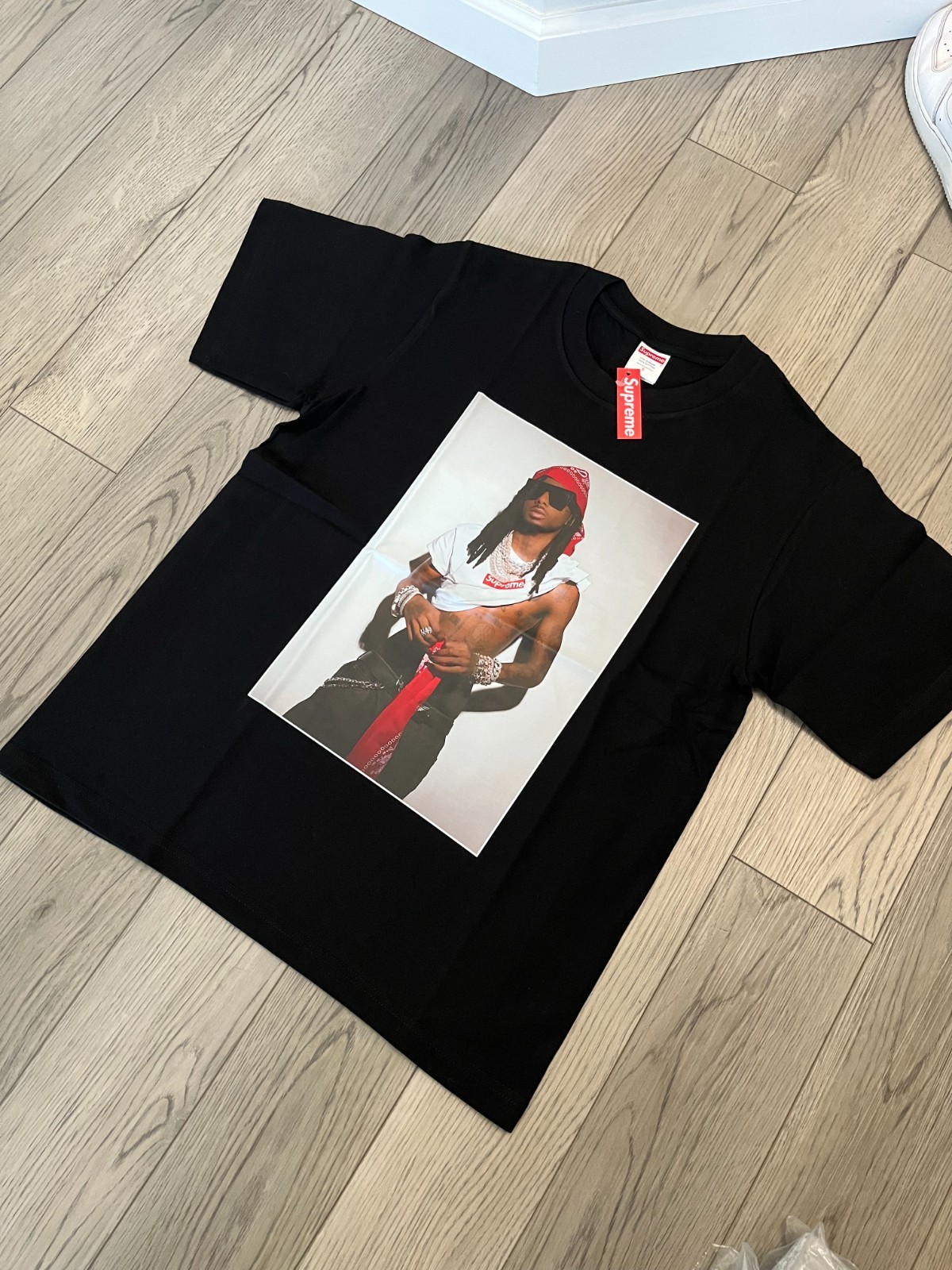 Size Medium - Supreme Short Sleeve Playboi Carti Black T-Shirt (FREE SHIPPING) gallery