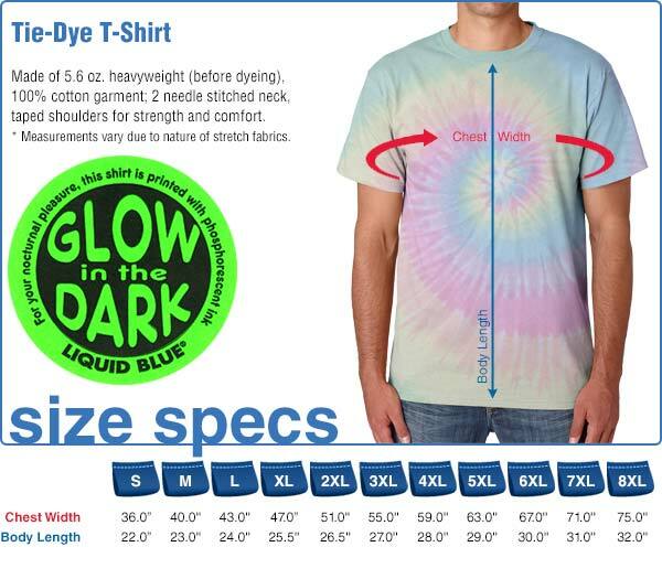 GRATEFUL DEAD-ALIEN SPIRAL BEARS-GLOW IN THE DARK-TIE DYE T-SHIRT S-M-L-XL-2X gallery