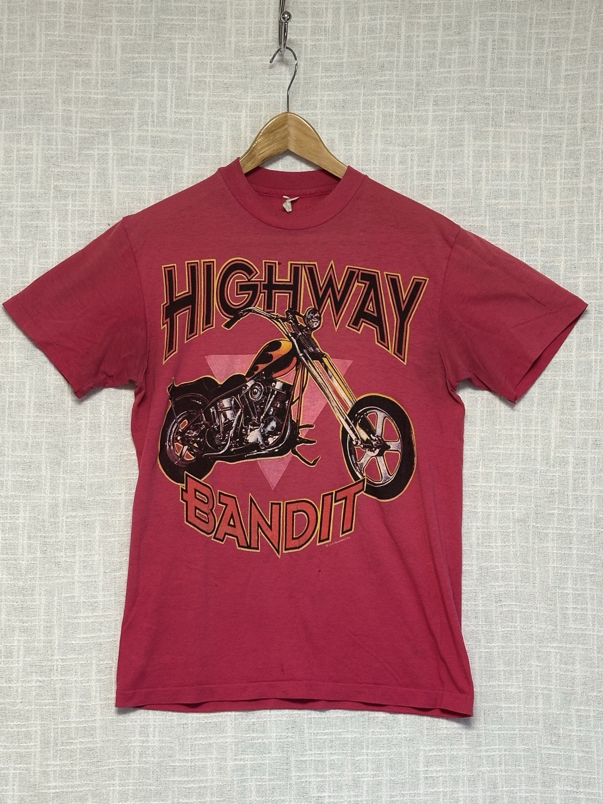 Highway Bandit Motorcycle Single Stitch T-Shirt Size Medium Vintage See Desc