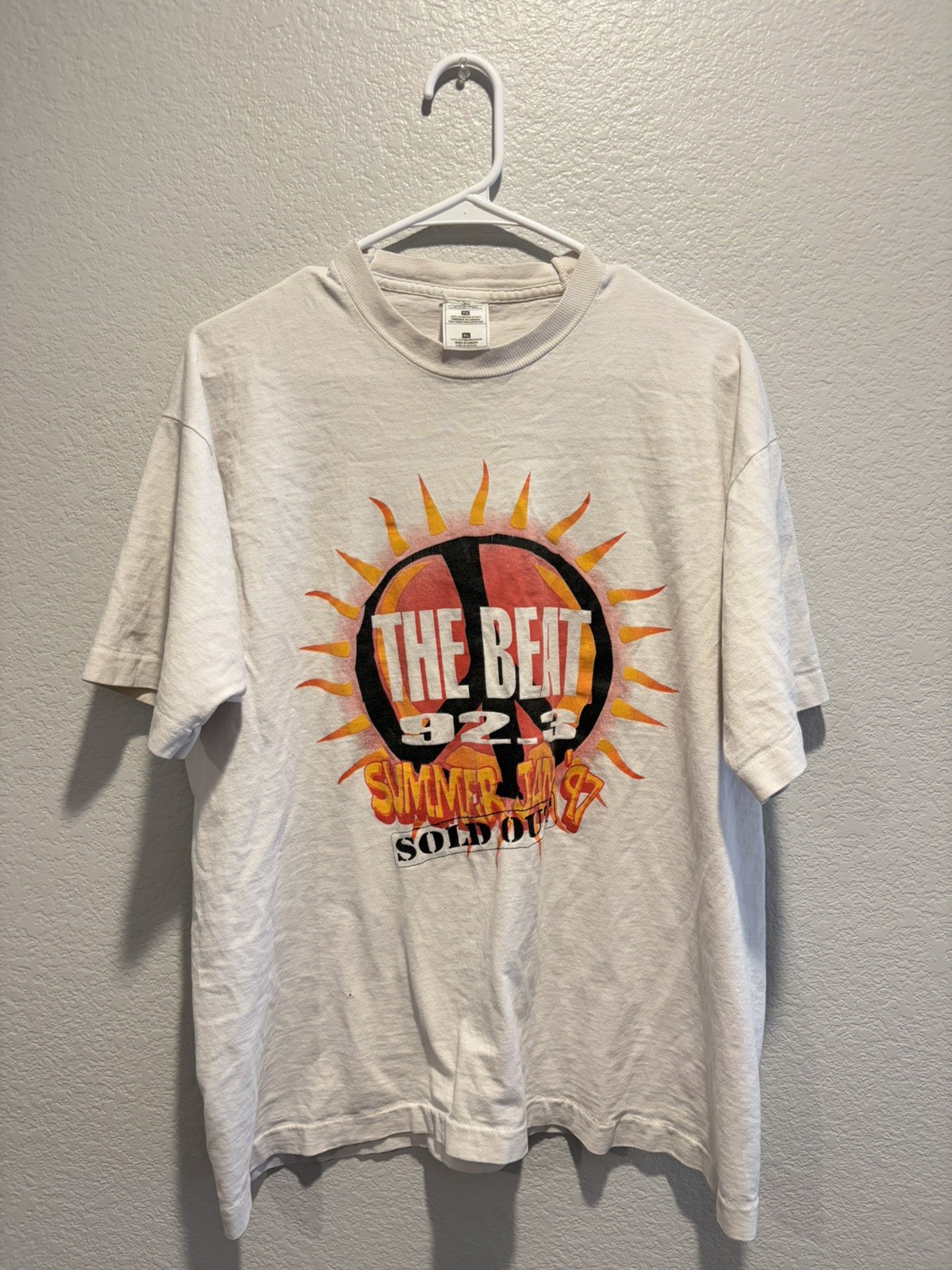 VTG Summer Jam 92.3 THE BEAT 1997 Rap Tee Shirt SZ XL RARE TUPAC DJ QUIK AALIYAH gallery