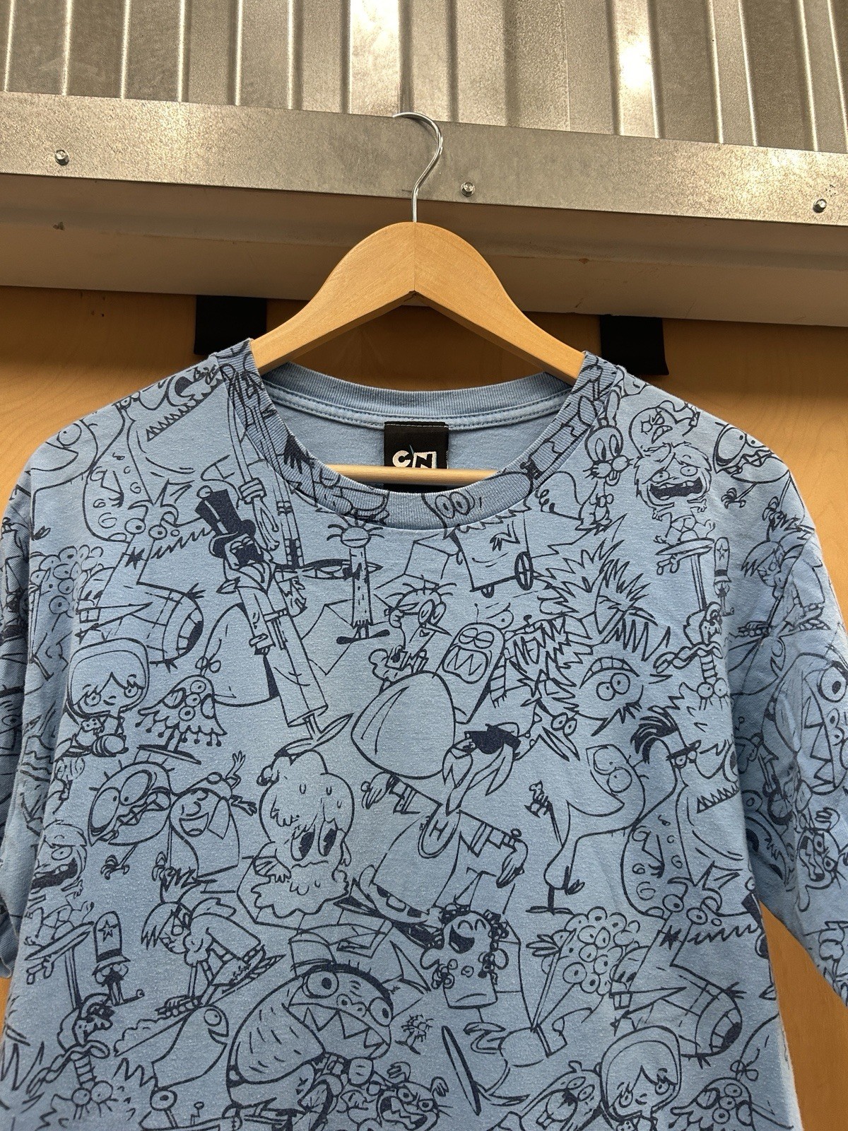 VTG Cartoon Network Foster's Home for Imaginary Friends AOP T-Shirt Mens Medium gallery