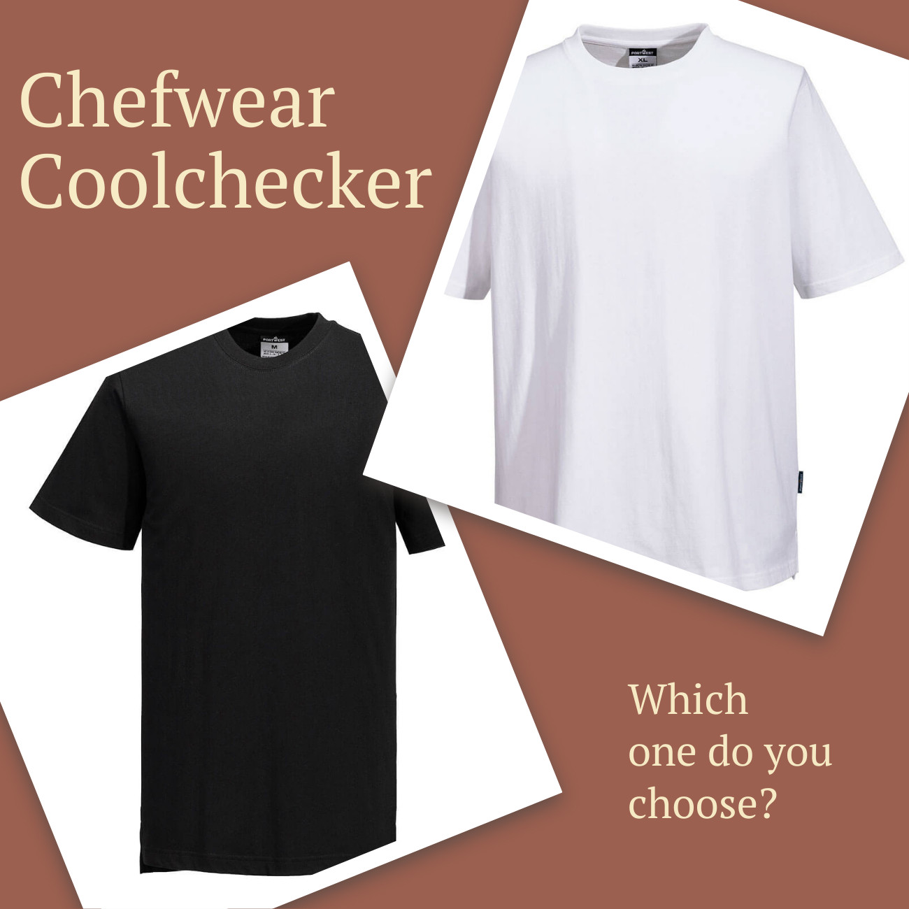 Portwest Chef Coolchecker T-Shirt (PW9) - Short Sleeve Plain Casual Professional gallery