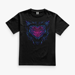 Neon Heartstrike Tee – Comfort Colors C1717 – Adult Heavyweight Short Sleeve