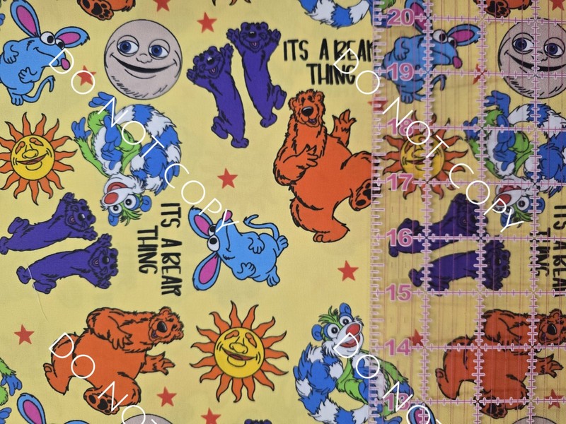 Custom Cotton Woven Fabric TV Show Bear In Big Blue House by the 1/4 Yard 9×56