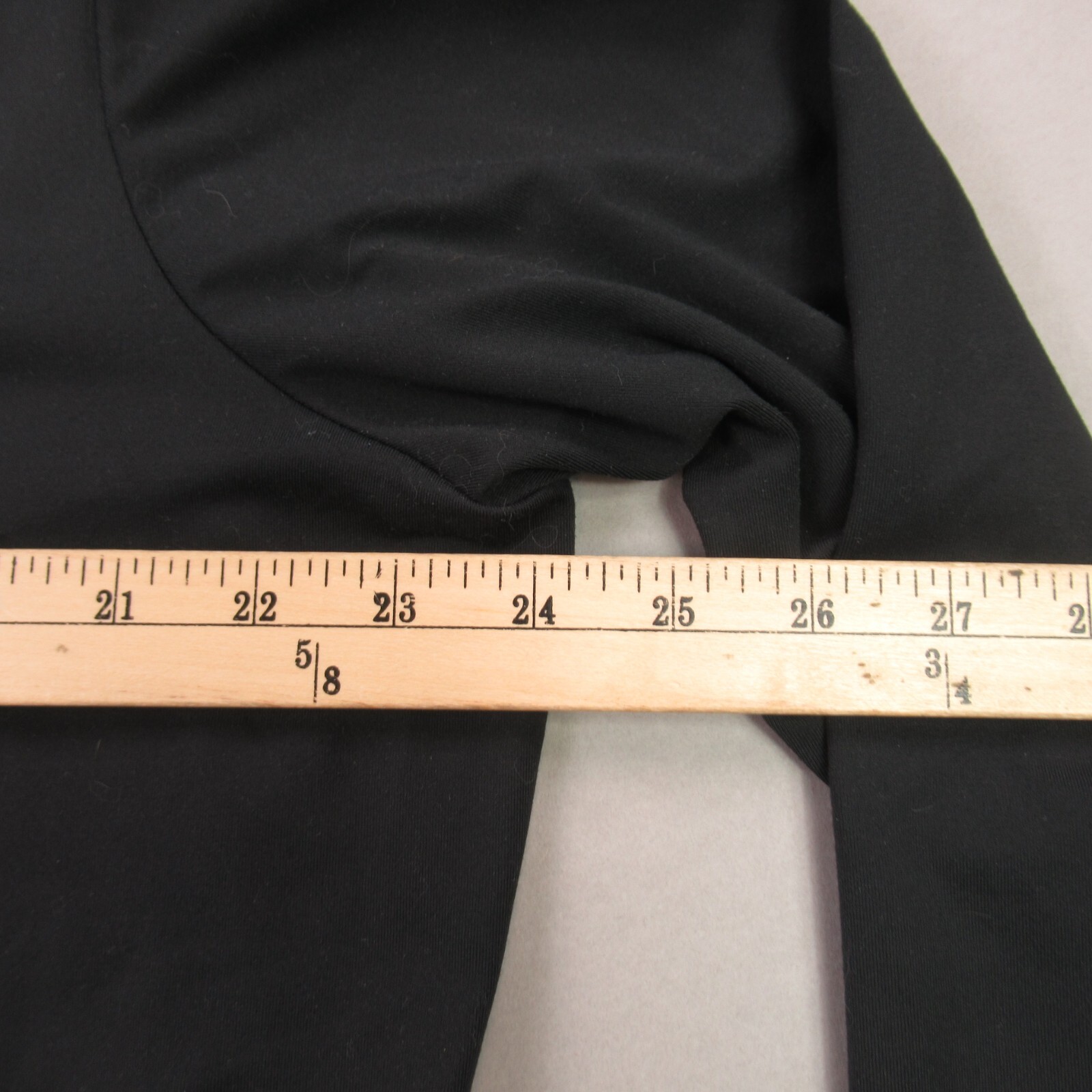 REI Shirt Mens XL Long Sleeve High Neck Outdoors Midweight Black Stretch gallery