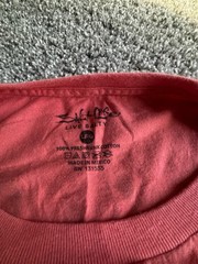 Salt Life Men’s L Regular Red Crew Neck Short Sleeve Pocket Logo Graphic Tee