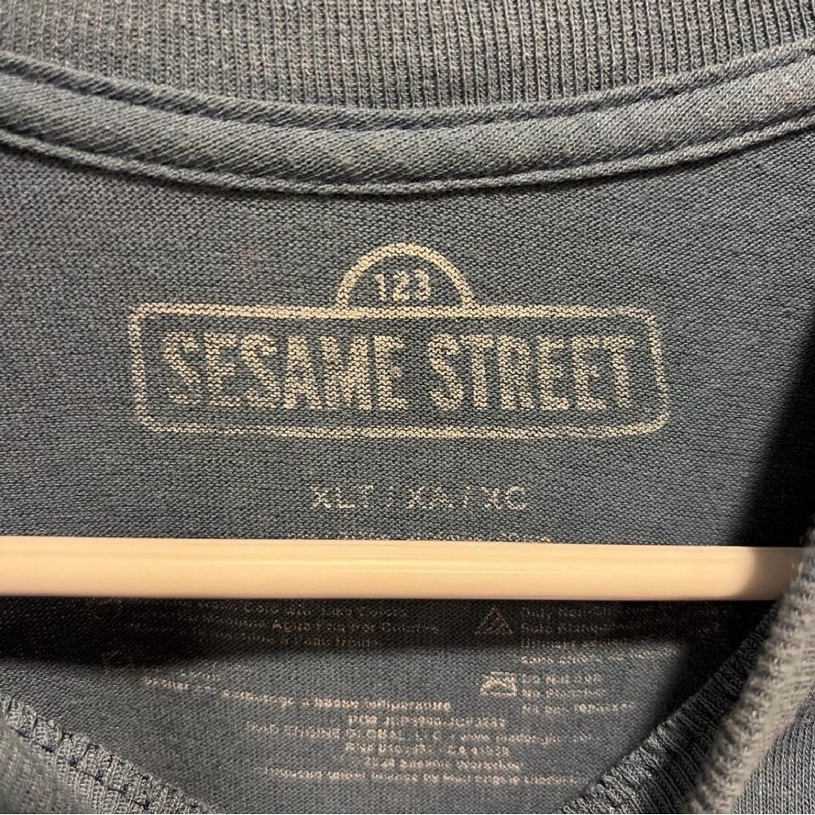 Men’s Sesame Street Graphic Tee - Blue "I Grew Up On The Street" gallery
