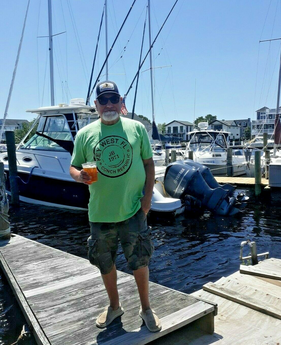 Caribbean Hobo Key West Conch Republic Post mark T-shirt Beach island rum ocean gallery