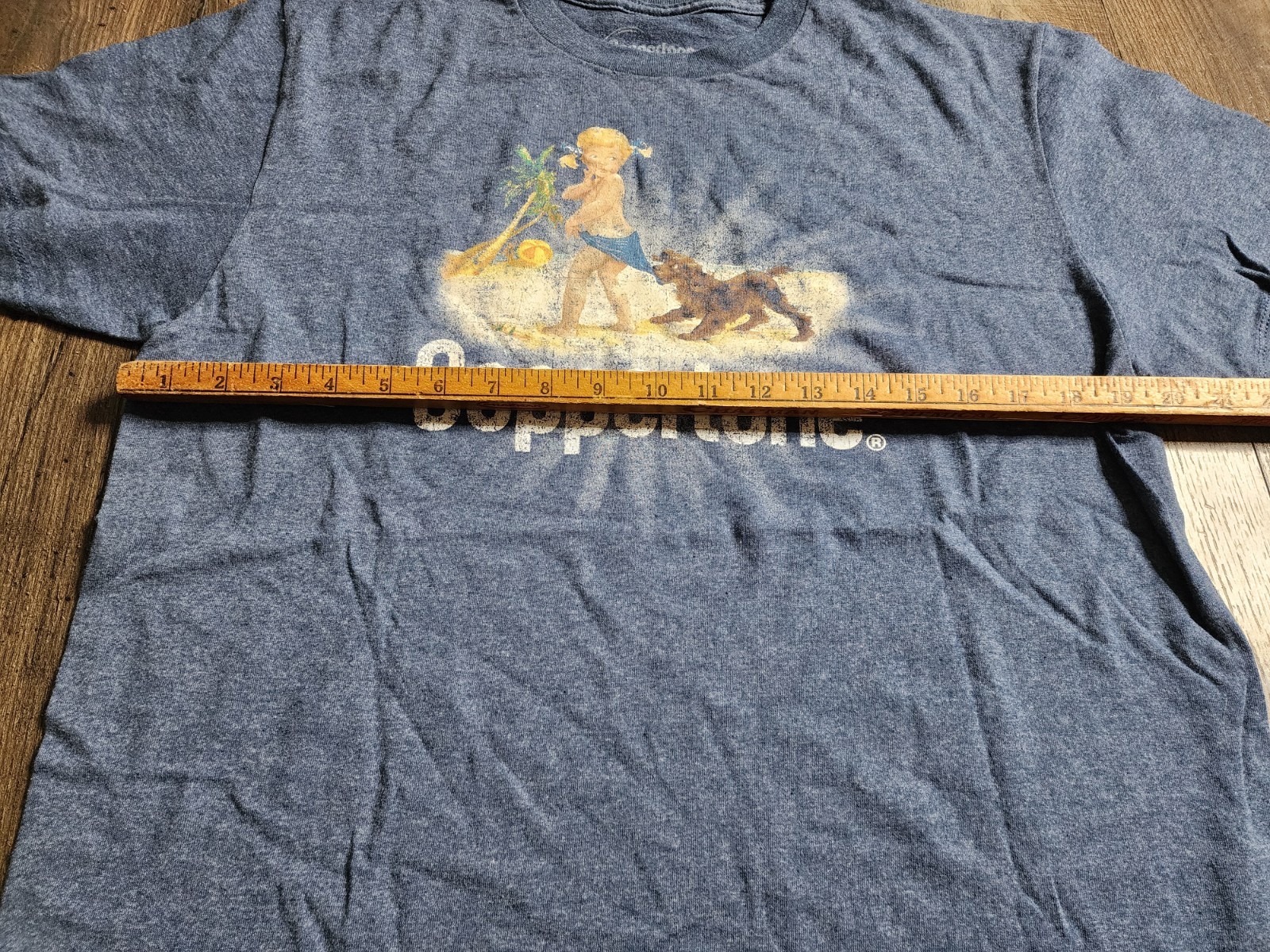 Mens L Coppertone Baby Sunscreen Logo T Shirt USA Made gallery