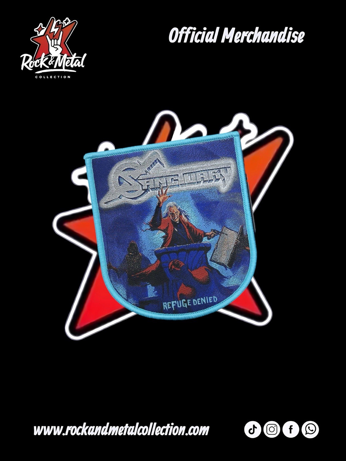 Sanctuary Official Exclusive Woven Patch Megadeth Nevermore Slayer Metallica gallery