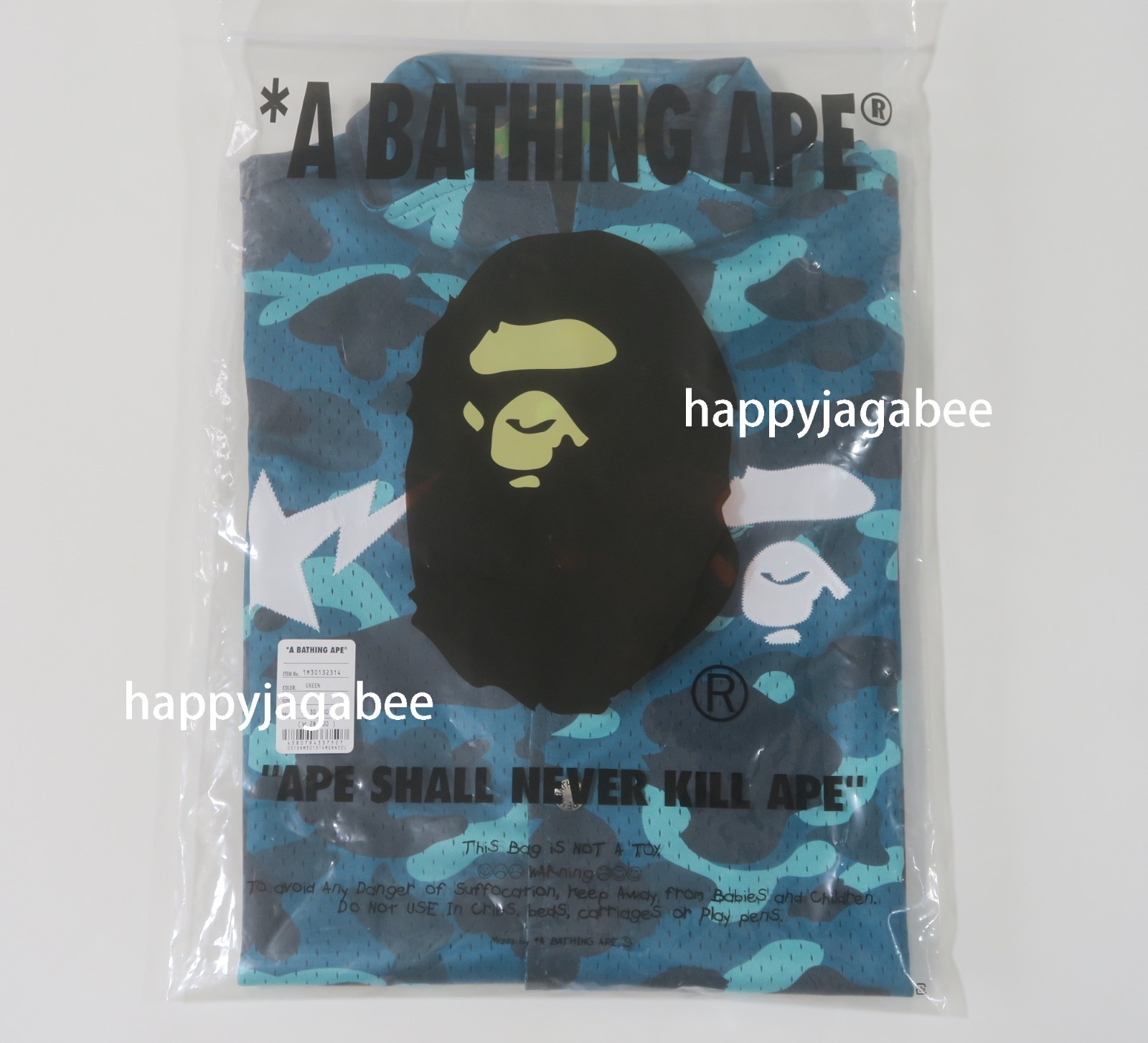 A BATHNIG APE Men's COLOR CAMO WARM UP SS SHIRT 1M30132314 bz gallery
