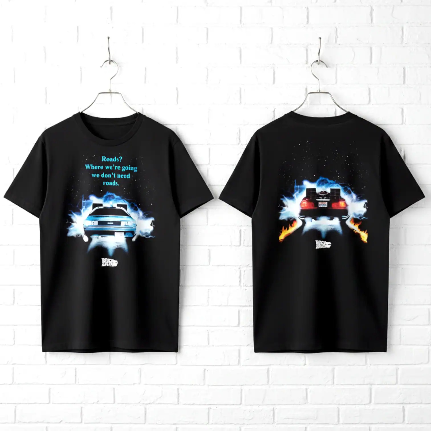 Back to The Future Driving Through Men's T Shirt gallery