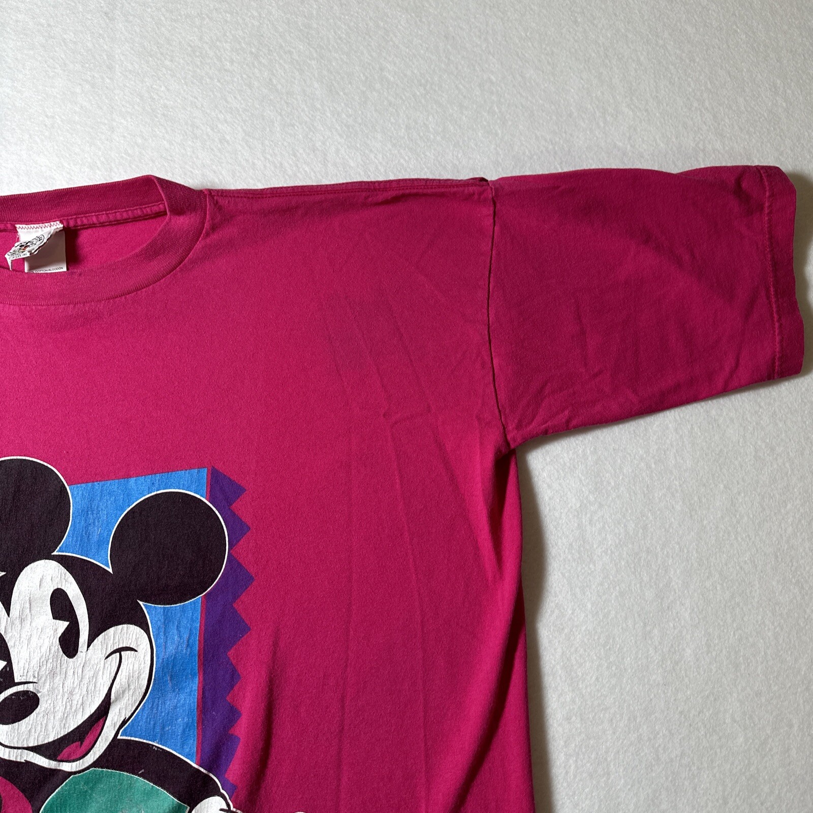Vtg Mickey Minnie Mouse T-shirt 90s Disney Mickey and Co Adult One Size Fits All gallery
