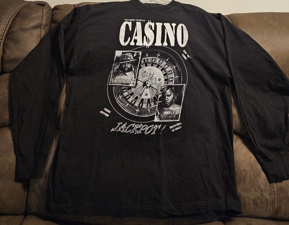 Comedy Stageplay “Casino” Tshirt Feat/Gerald Levert/Kelly Price/DC Curry Sz 2xl