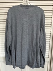 Northcrest Gray Long Sleeve 3 Button Crew Neck T-Shirt Size XLT (46-48)