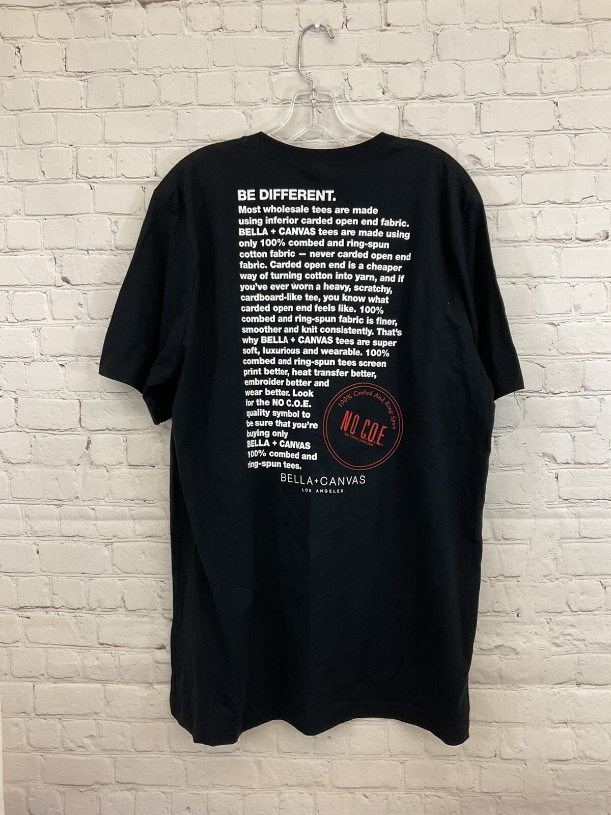 Canvas Adult Unisex 3001CVC Example Print XLarge Black SS Crew Neck Shirt New gallery