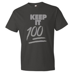 Street Wear Sneaker Tee Keep It 100 Graphic T Shirt Men Hip Hop Big Tall Small