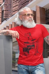 Drummer T-shirt Gift Dinosaur Playing Drums Shirt Men’s Funny Shirt Men’s