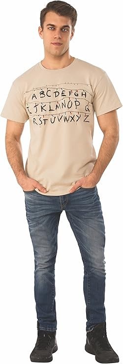Rubie’s Stranger Things Season 1 Alphabet Shirt, As Shown, Extra-Large
