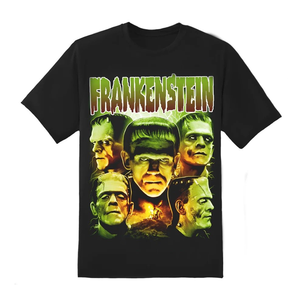 Authentic Rock Rebel Frankenstein Collage T-Shirt S-2XL NEW