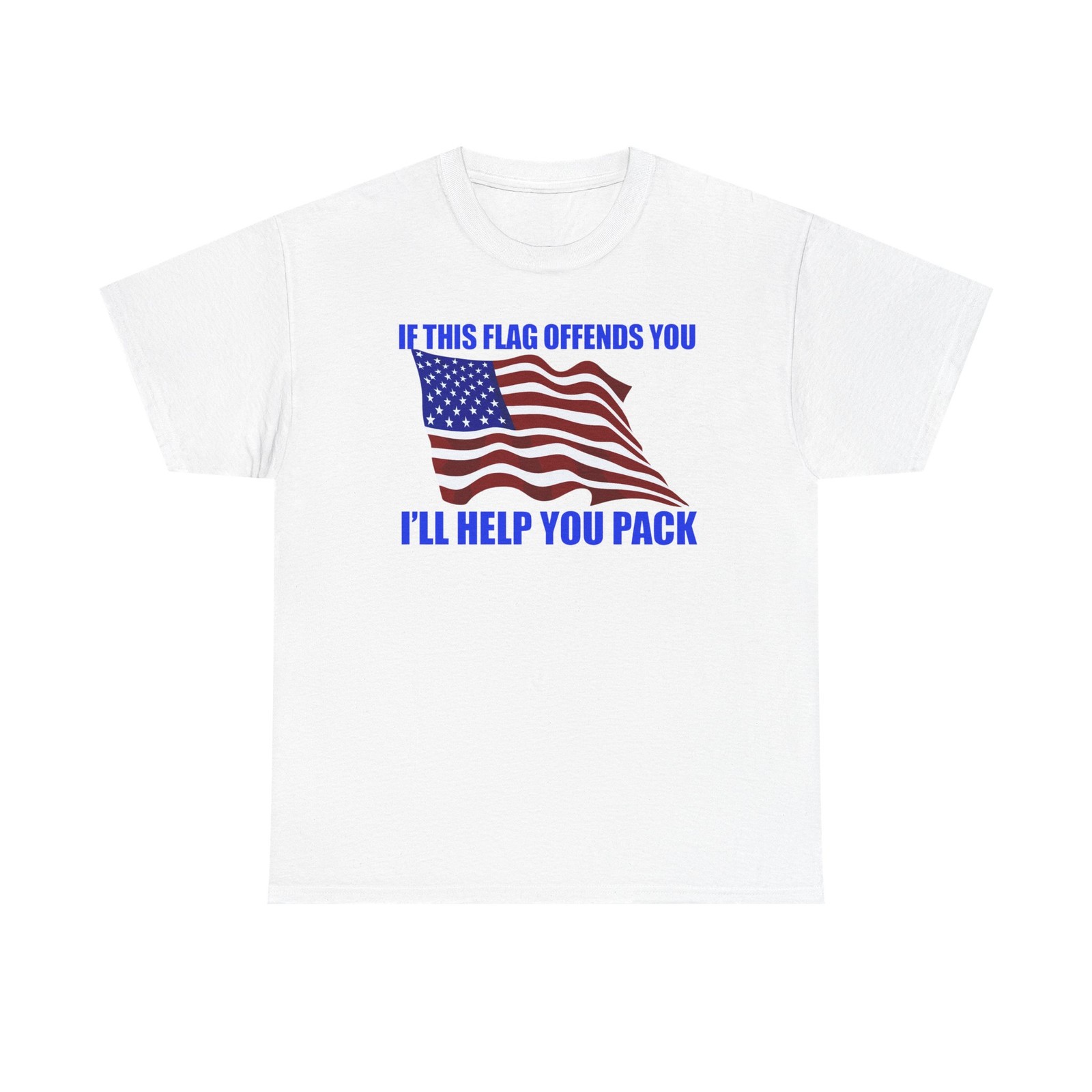 If This Flag Offends You I’ll Help You Pack Unisex Heavy Cotton Tee