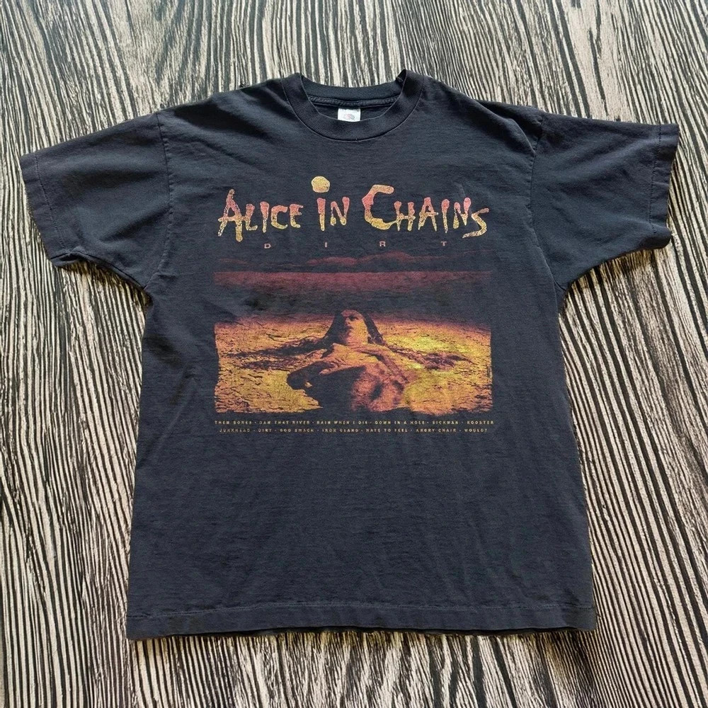 NEW! Alice in Chains Dirt 90s Heavy Metal 1992 Unisex Black T-shirt Size S-5XL